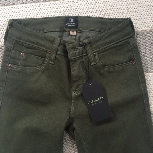 NWT Olive Green Skinny Jeans Size 26 - Picture 4 of 4